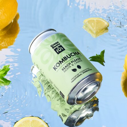 Kombucha mentă și lămâie, 330mL