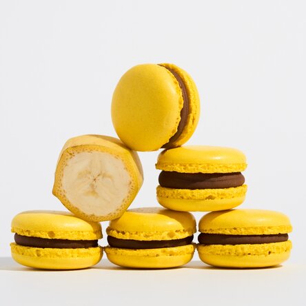 Macarons cu gust de banană, 25g